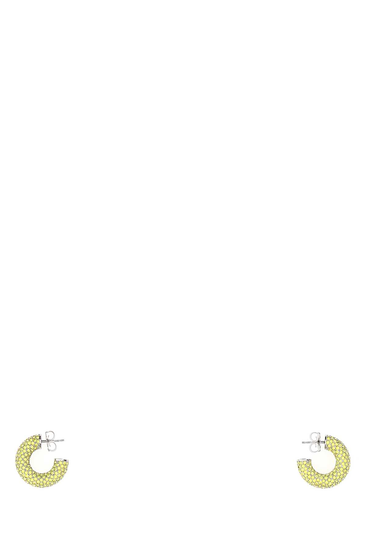 Amina Muaddi Embellished Metal Mini Cameron Earrings
