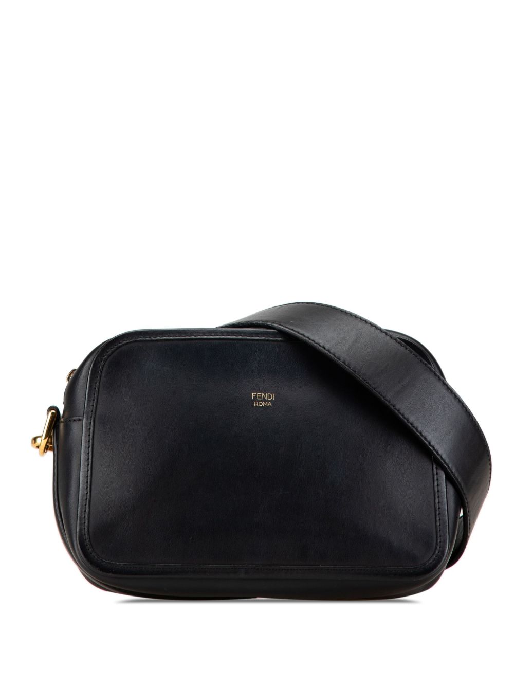 Fendi Pre-Owned F is Fendi Camera 小牛皮斜挎包（2010-2024年典藏款） - 黑色