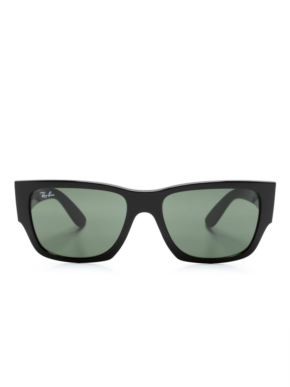 Ray-Ban Carlos 长方形镜框太阳眼镜 - 黑色