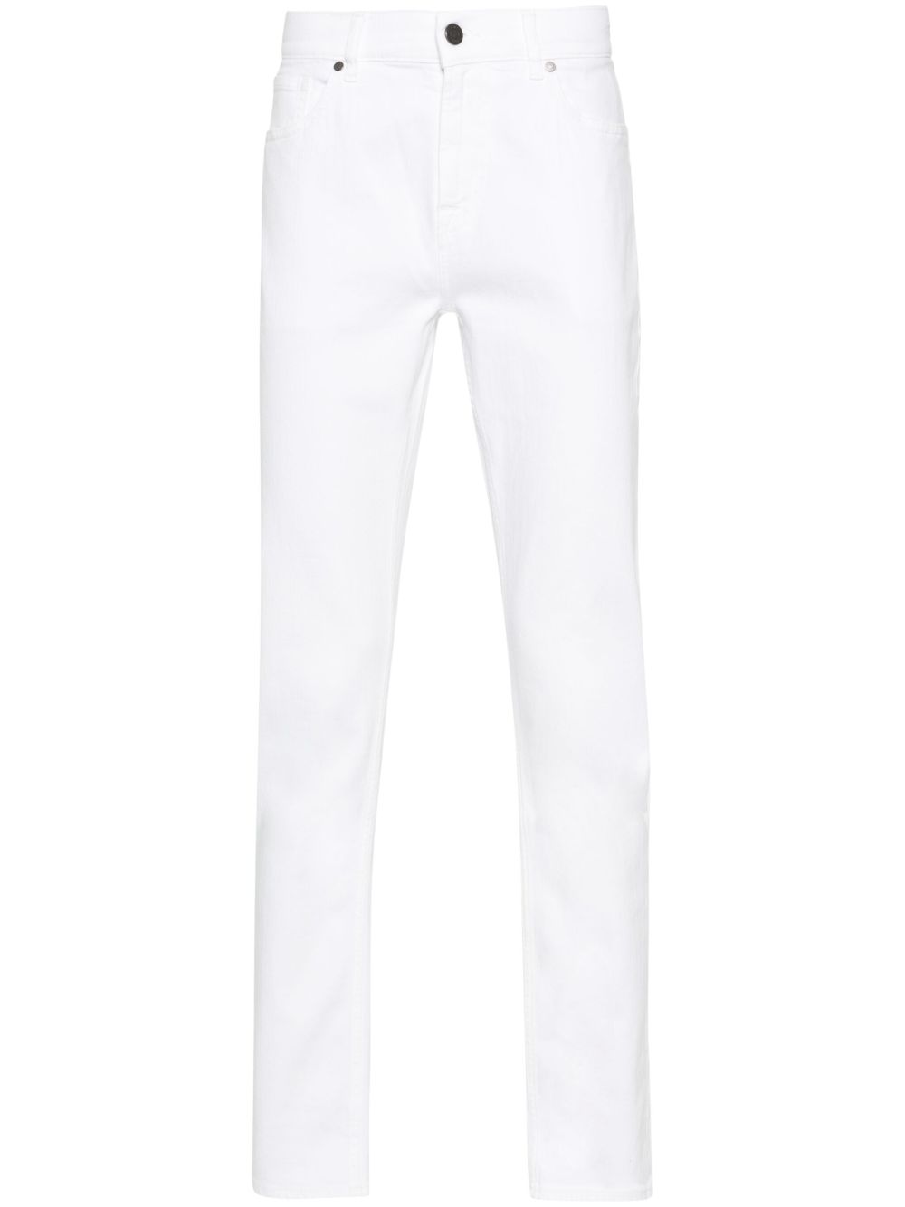 7 For All Mankind Slimmy 中腰修身牛仔裤 - 白色