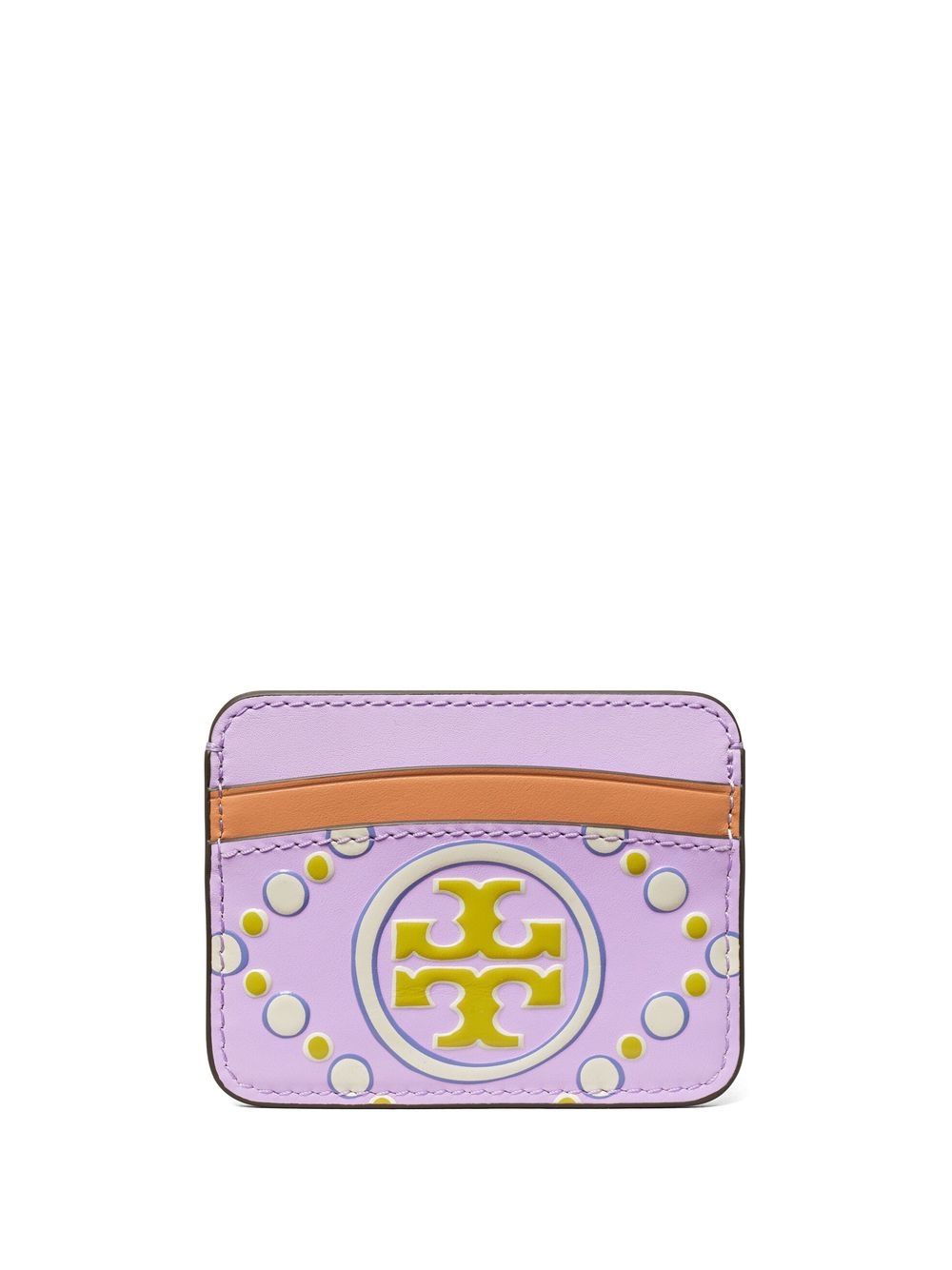 Tory Burch logo压纹皮质卡夹 - 粉色