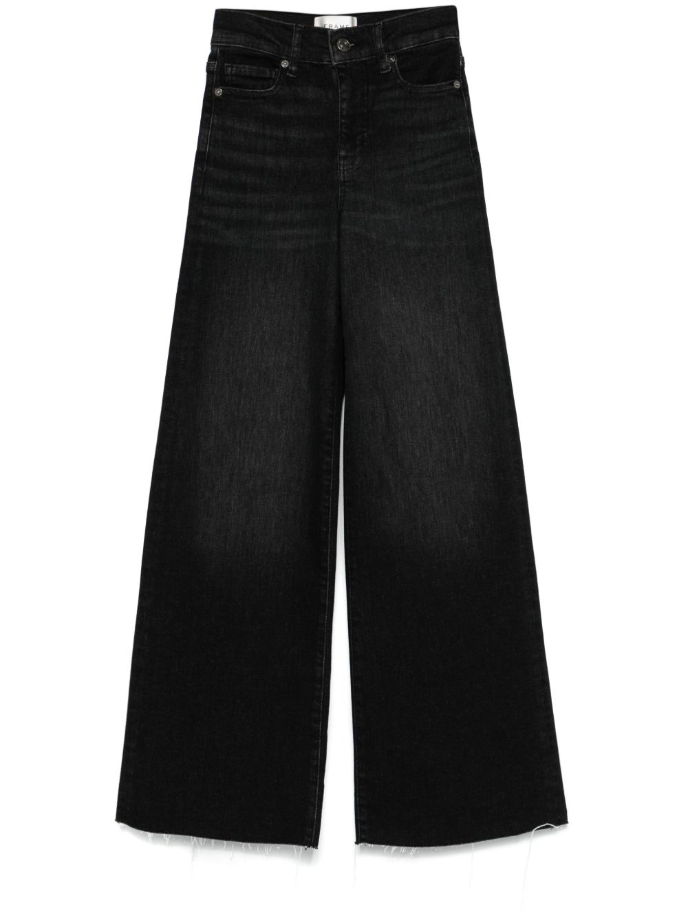 FRAME Le Slim Palazzo 牛仔裤 - 黑色