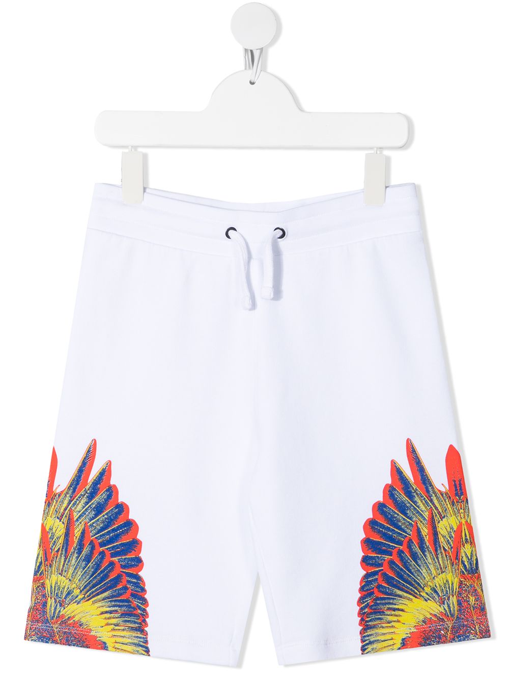 Marcelo Burlon County Of Milan Kids Wings 印花运动短裤 - 白色