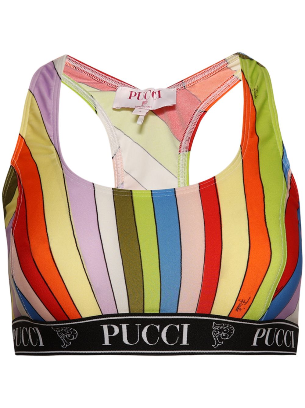 PUCCI Iride 印花短款上衣 - 黄色
