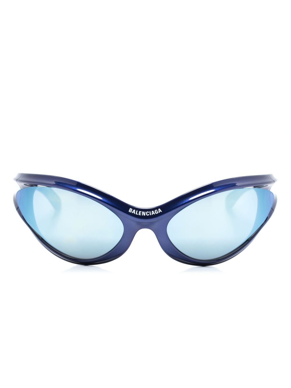 Balenciaga Eyewear Dynamo 太阳眼镜 - 蓝色