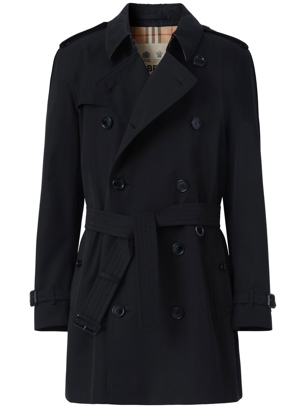 Burberry 博柏利 The Short Kensington Heritage 风衣 - 黑色