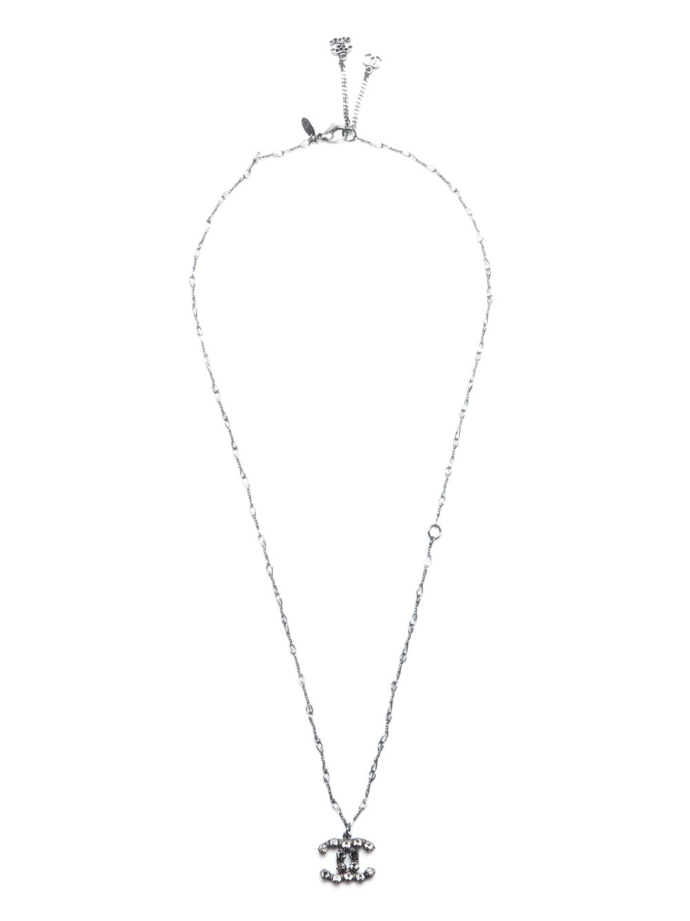 CHANEL Pre-Owned CC logo项链（2010年典藏款） - 银色