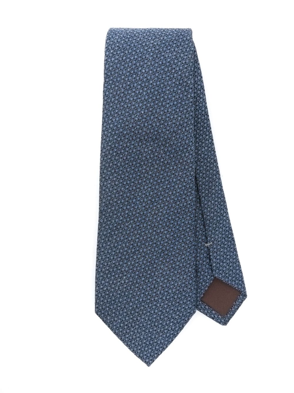 Canali 图案领带 - 蓝色