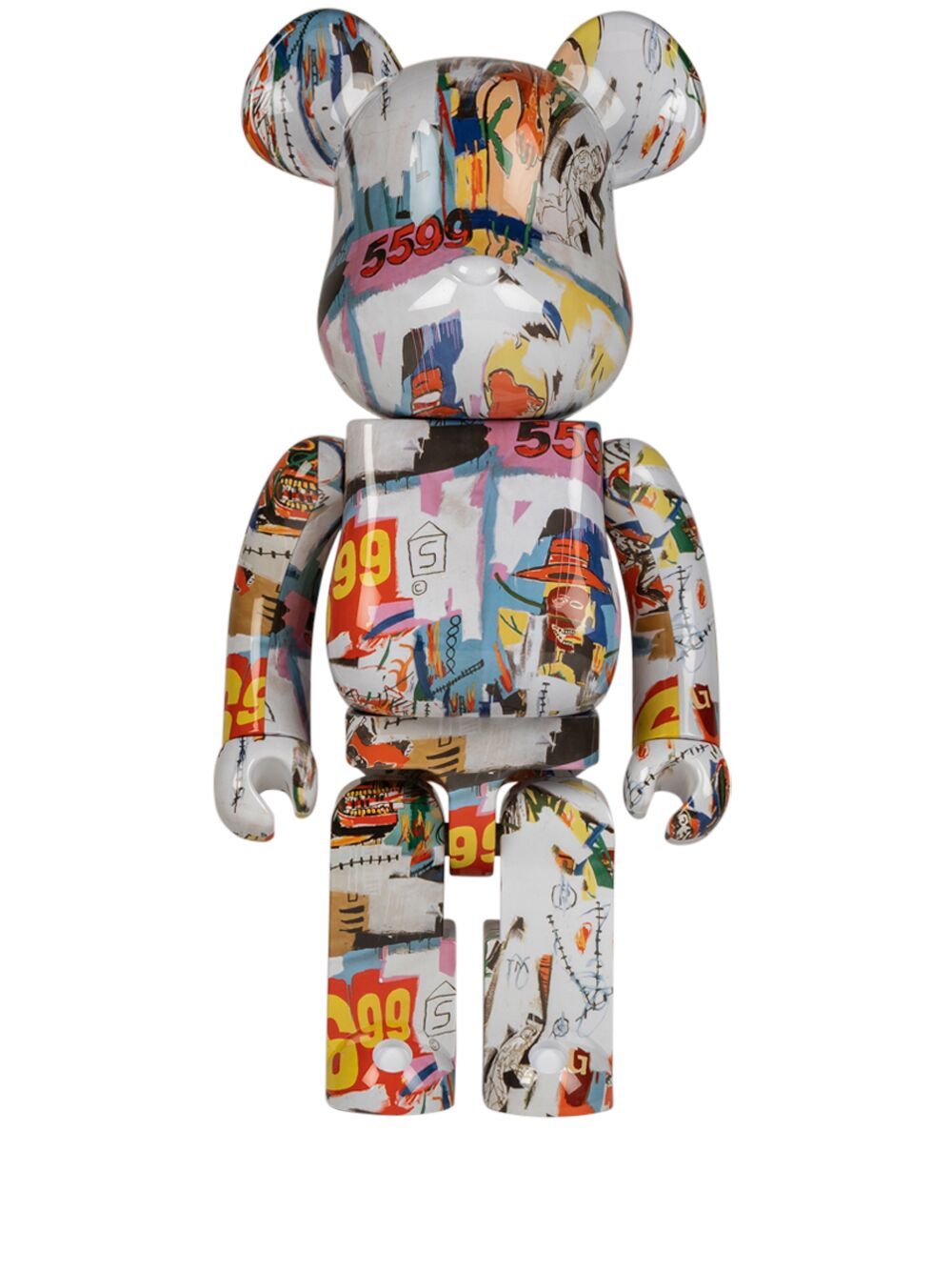 MEDICOM TOY x Andy Warhol x Jean Michel Basquiat BE@RBRICK 1000% 模型玩具 - 白色