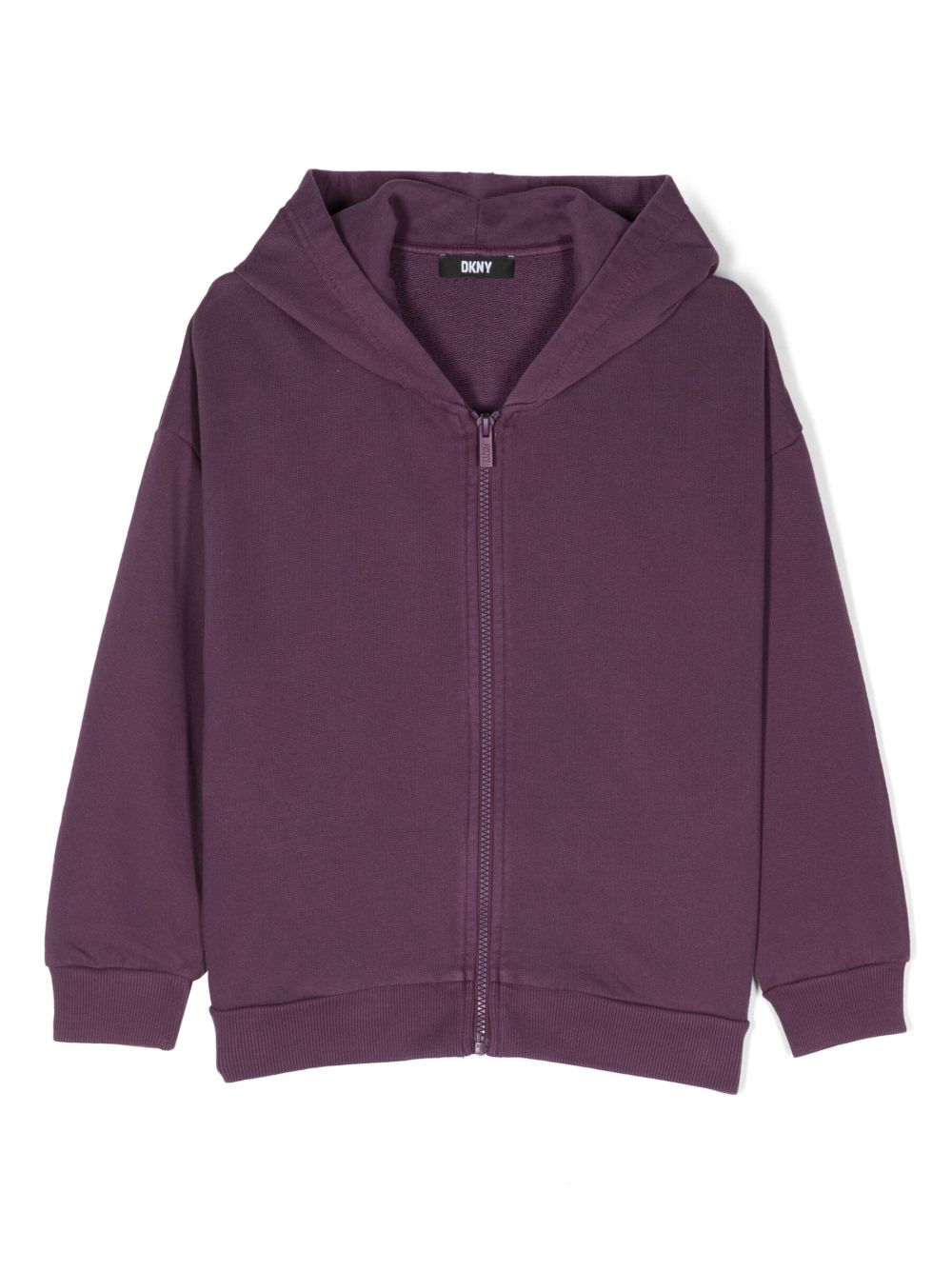 Dkny Kids logo 贴花连帽开衫 - 紫色