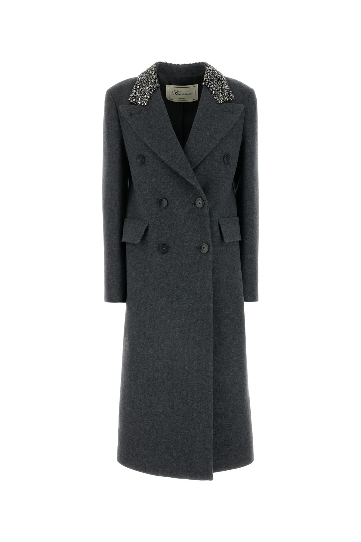 Blumarine Dark Grey Wool Coat