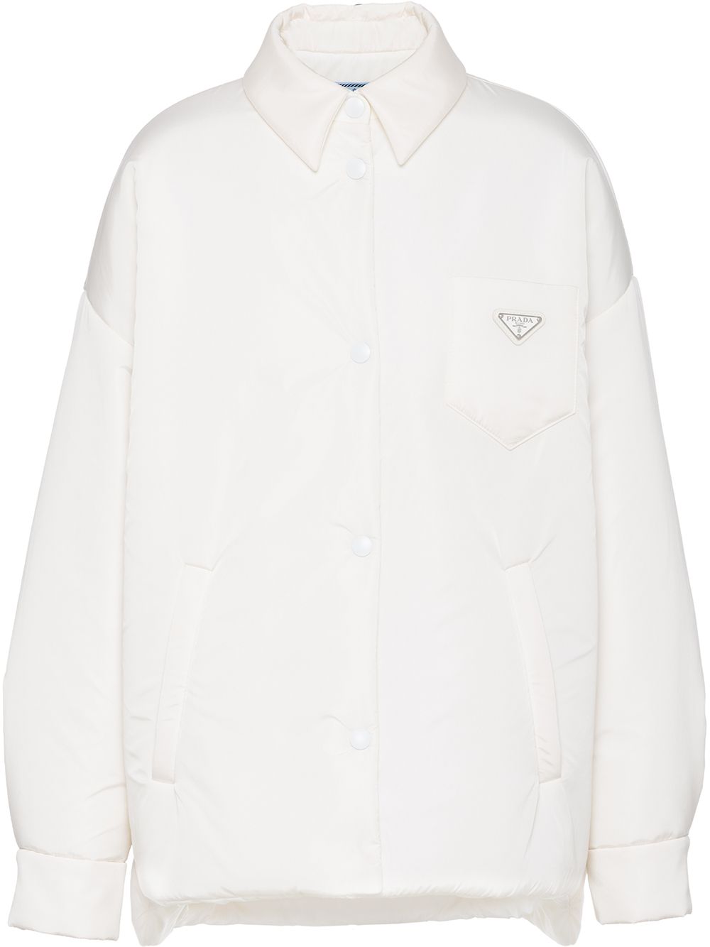 Prada Light Re-Nylon填充夹克 - 白色