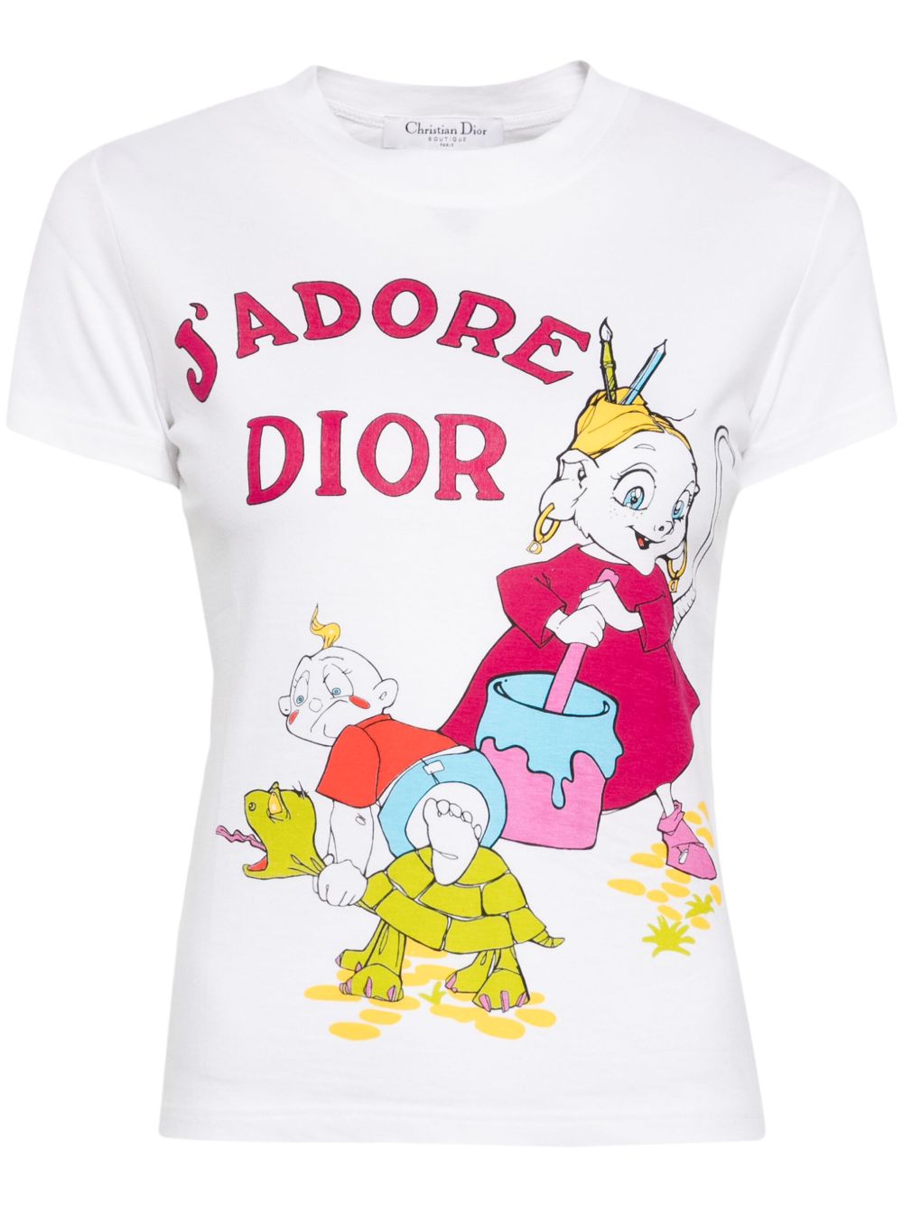 Christian Dior Pre-Owned 图案印花T恤（2002年典藏款） - 白色