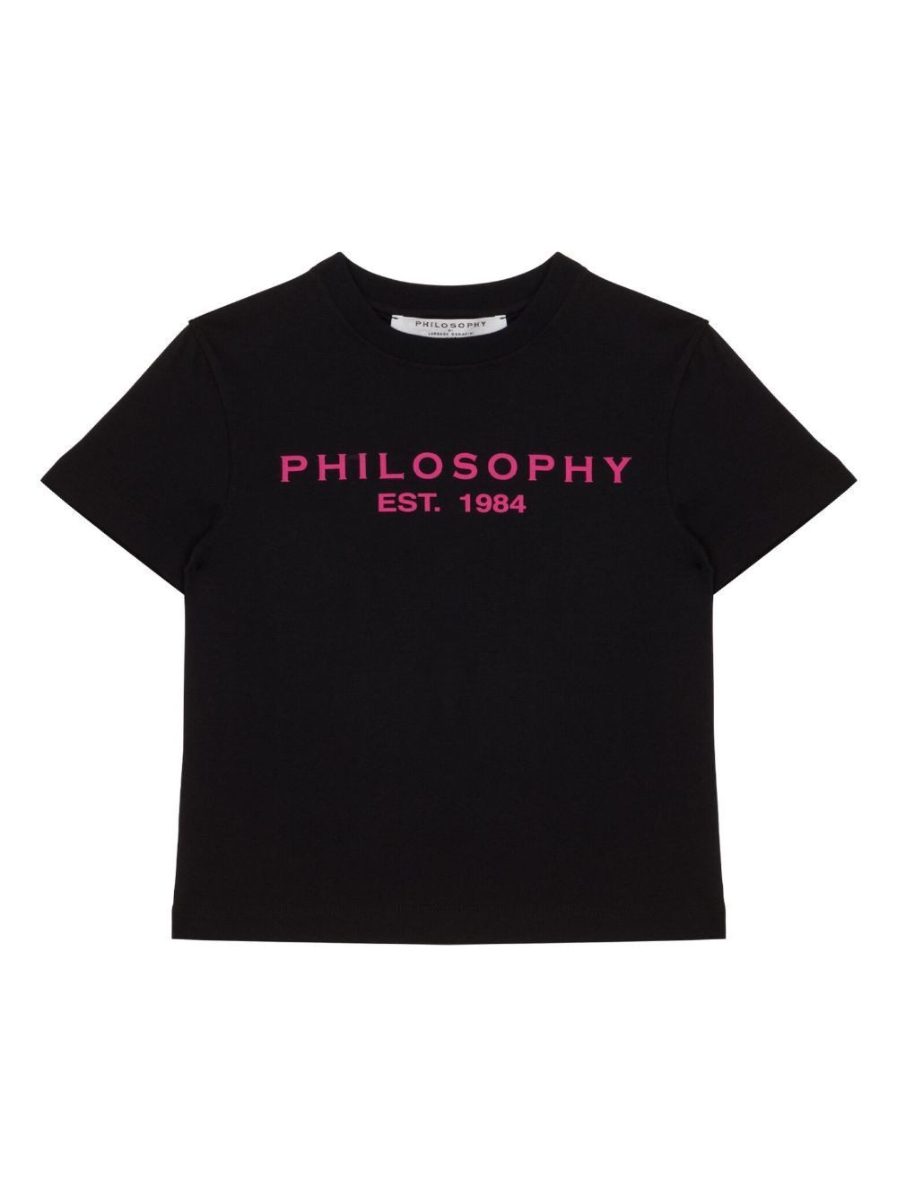 Philosophy Di Lorenzo Serafini Kids logo印花T恤 - 黑色