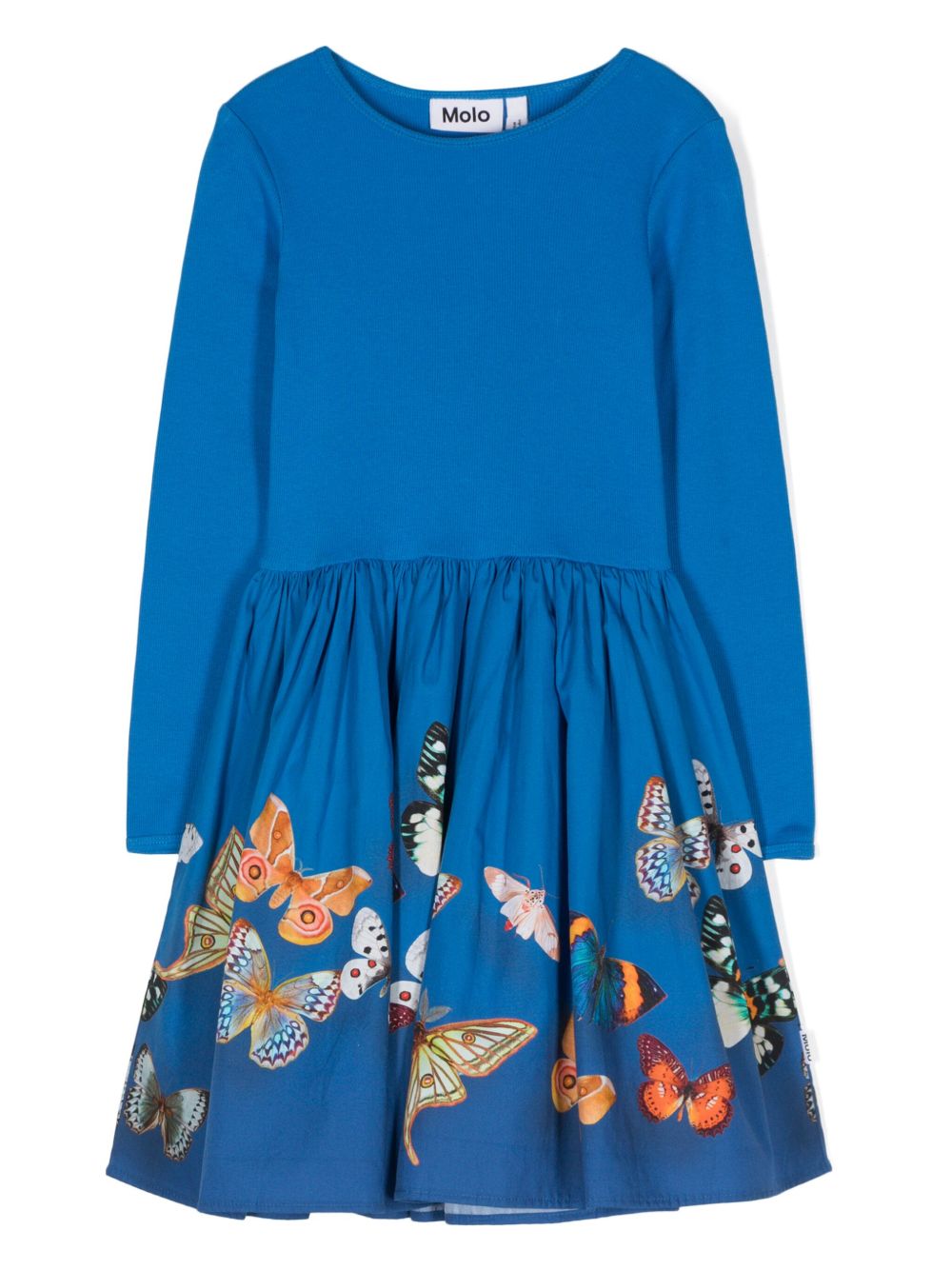 Molo Casie Night Butterflies 印花连衣裙 - 蓝色