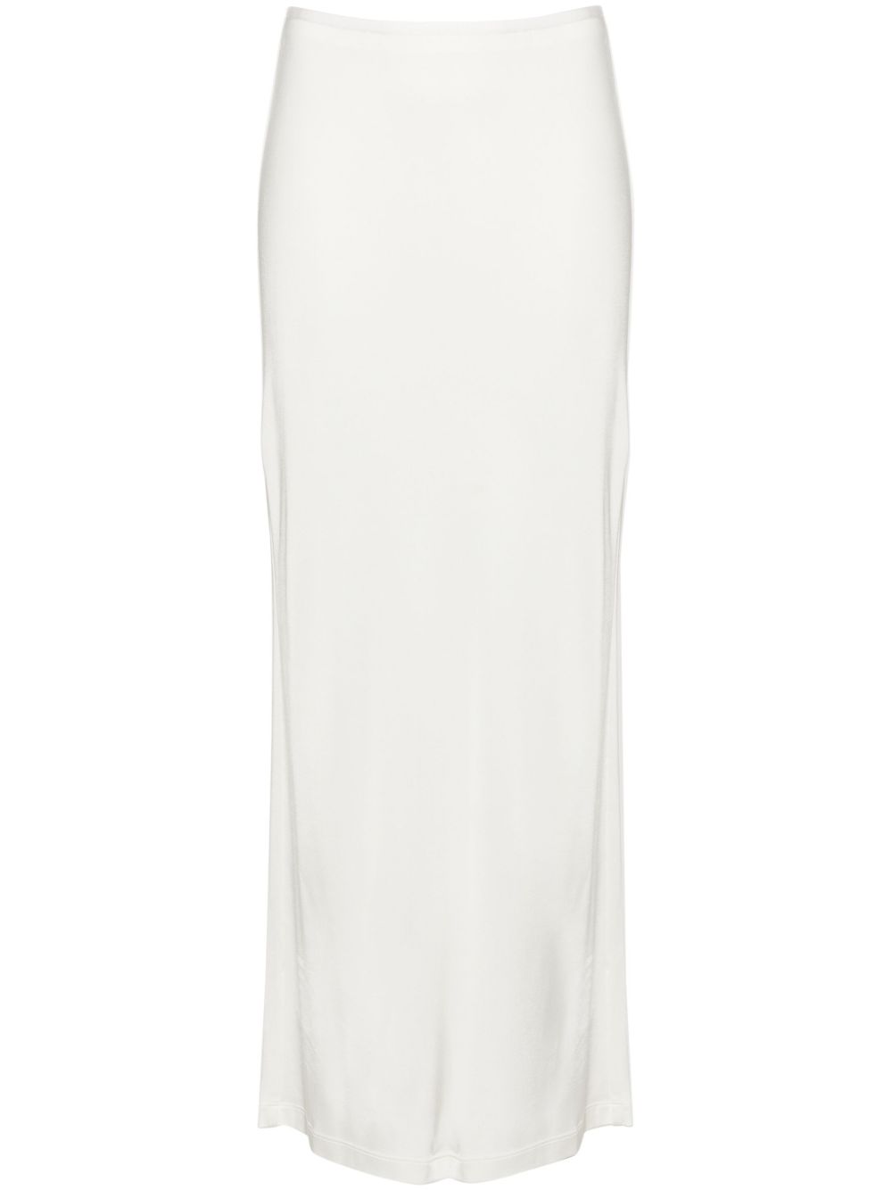 Helmut Lang 平纹针织超长半身裙 - 中性色