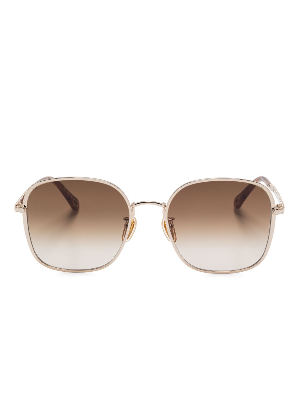 Chloé Eyewear Zelie 太阳眼镜 - 金色