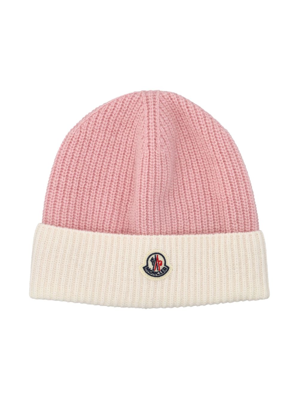 Moncler Enfant 标贴套头帽 - 粉色