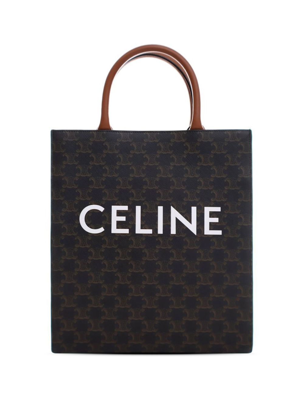 Céline Pre-Owned Triomphe Cabas Vertical Tote 小号斜挎包（2020年典藏款） - 黑色