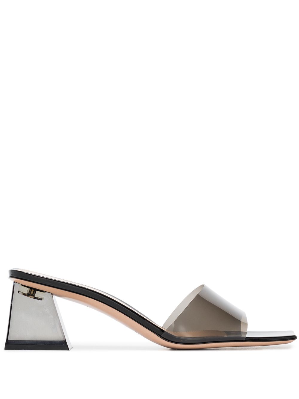 Gianvito Rossi PVC 中跟凉鞋 - 黑色
