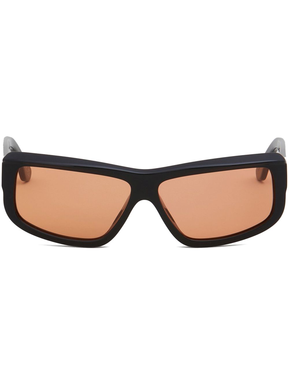 Marni Eyewear Annapuma Circuit 长方形框太阳眼镜 - 黑色