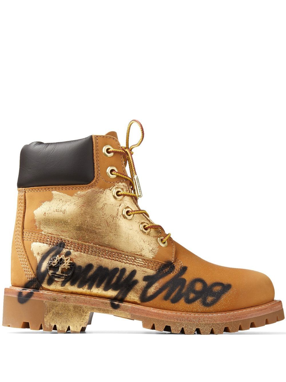 Jimmy Choo 小牛皮及踝靴 - 褐色