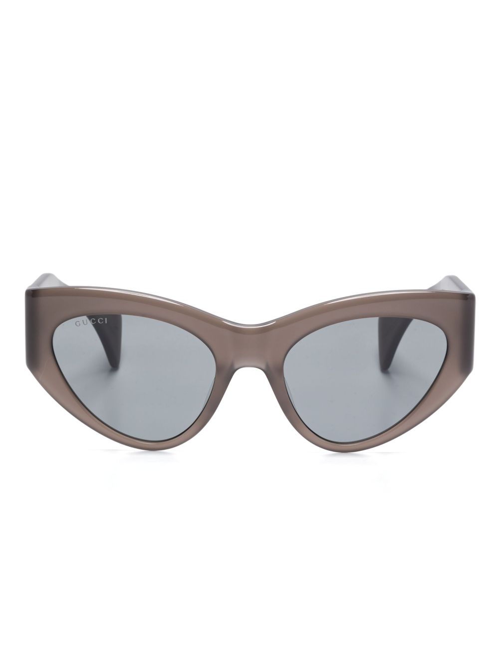 Gucci Eyewear 猫眼框太阳眼镜 - 灰色