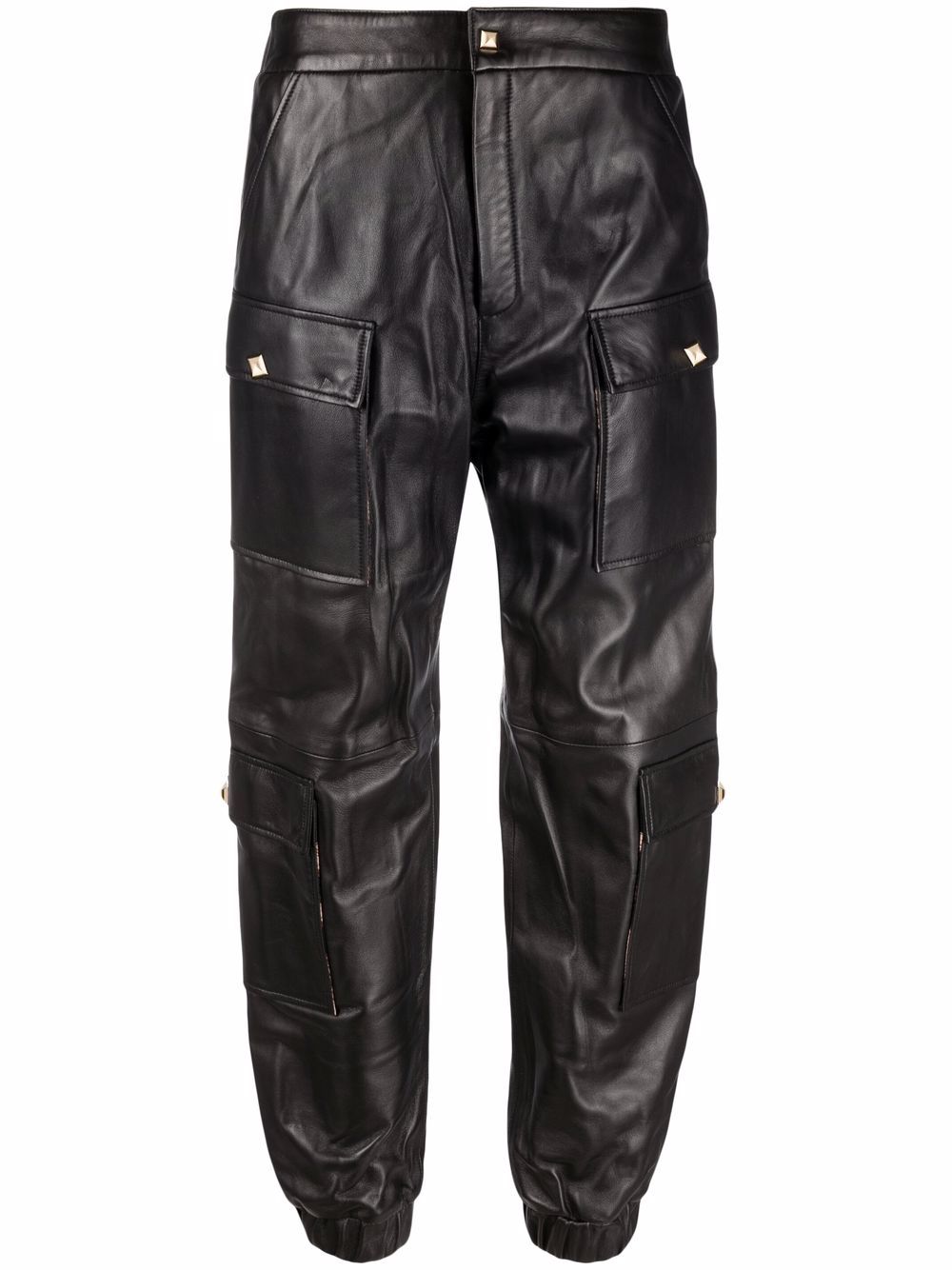 Philipp Plein 皮质运动裤 - 黑色
