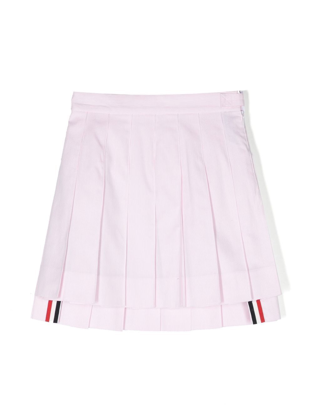 Thom Browne Kids RWB 褶饰半身裙 - 粉色