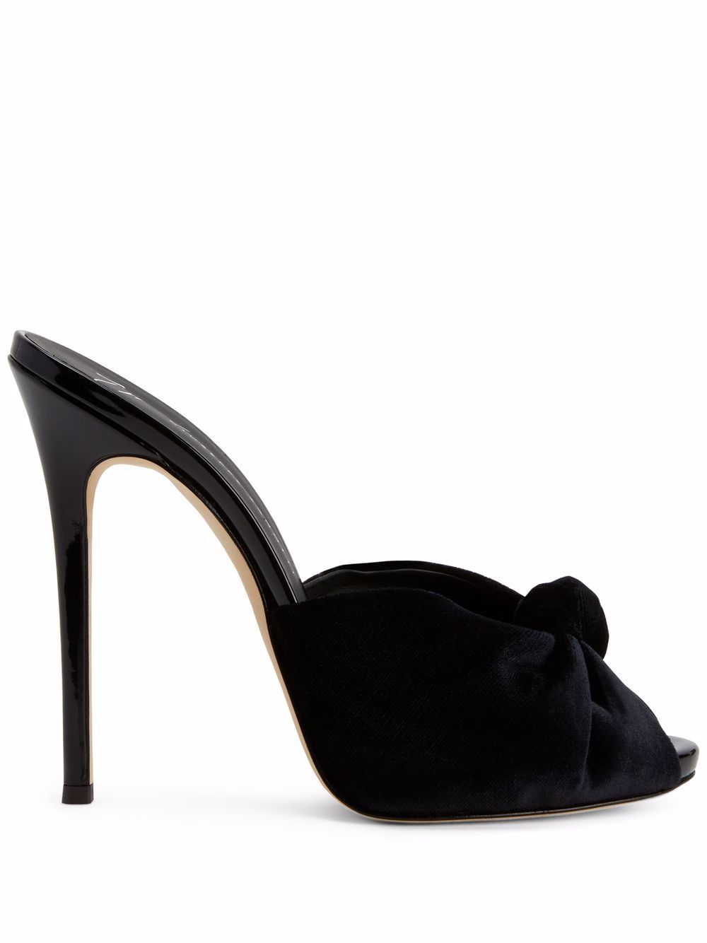 Giuseppe Zanotti Bridget 丝绒凉鞋 - 黑色