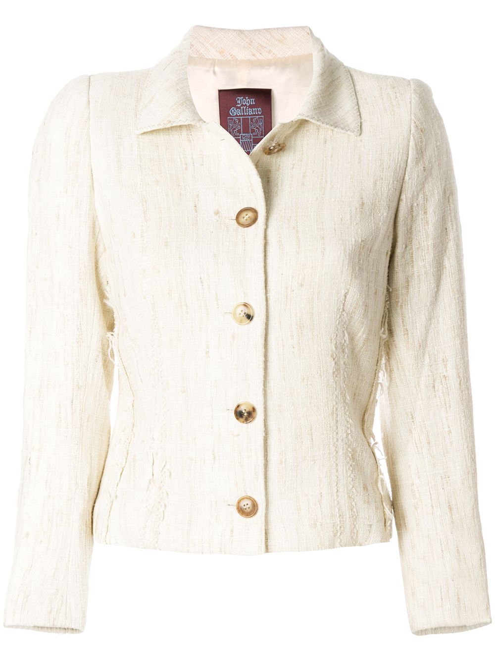 John Galliano Pre-Owned single breast jacket - 中性色
