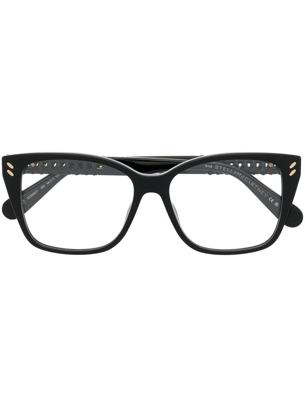 Stella McCartney Eyewear 斯特拉·麦卡特尼 方框光学眼镜 - 黑色