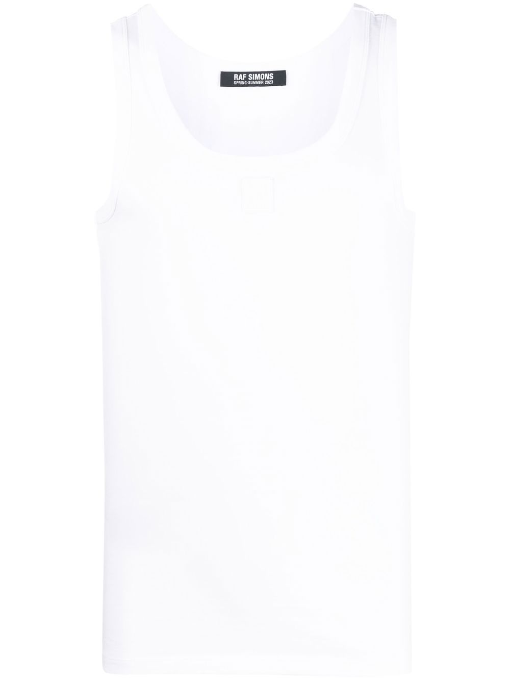 Raf Simons 标贴棉坦克背心 - 白色