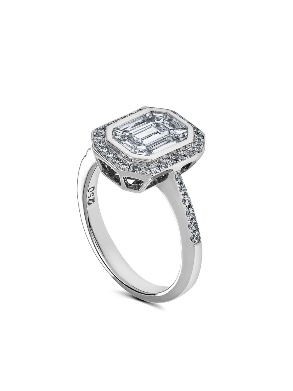 Jewels Aficionado 18K白金钻石戒指 - 银色
