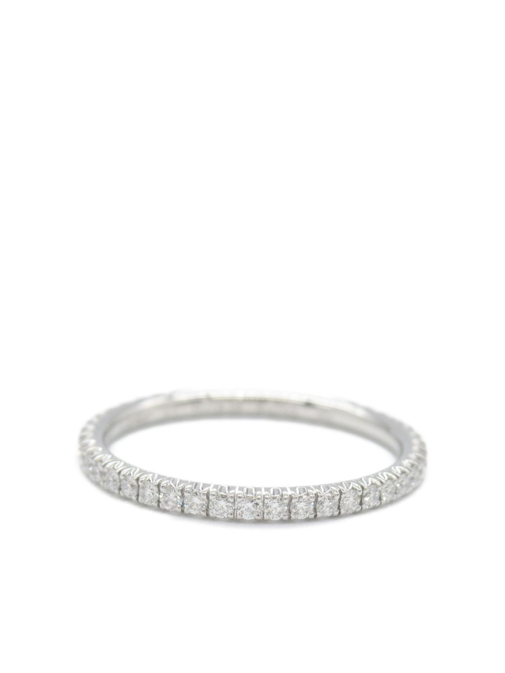 Cartier 18K白金 Etincelle 钻石戒指（2010年代典藏款） - 银色