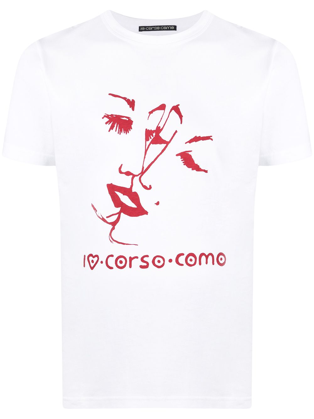 10 CORSO COMO 图案印花短袖T恤 - 白色