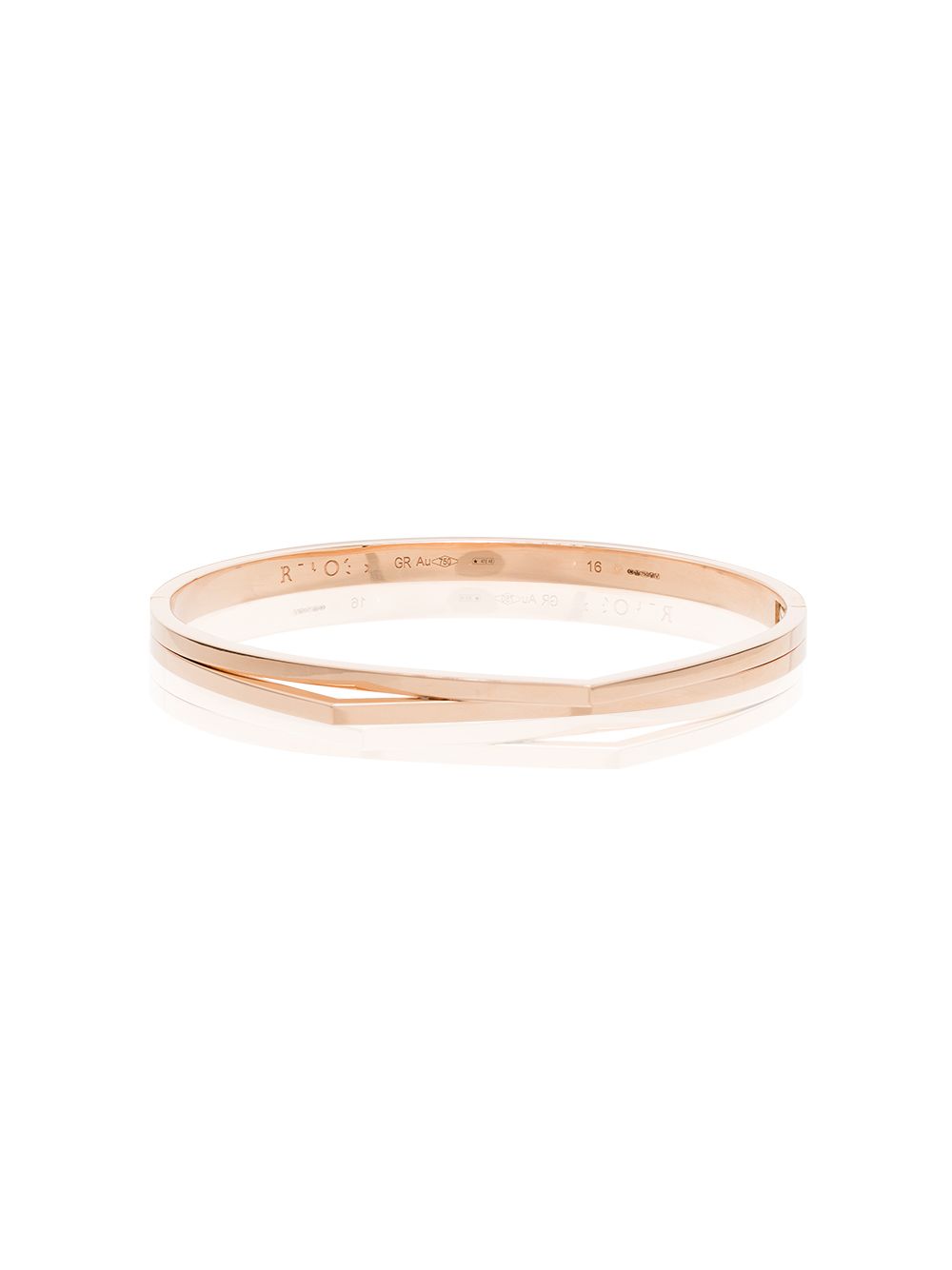 Repossi Antifer 18K玫瑰金双环手镯 - 粉色