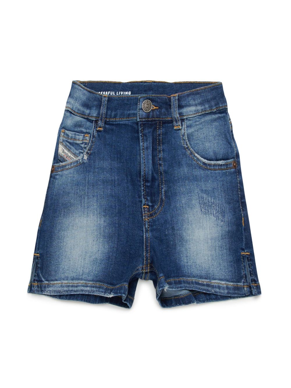 Diesel Kids 牛仔短裤 - 蓝色
