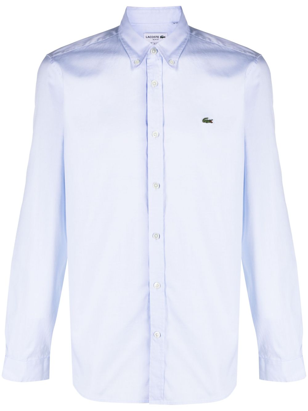 Lacoste 标贴棉衬衫 - 蓝色
