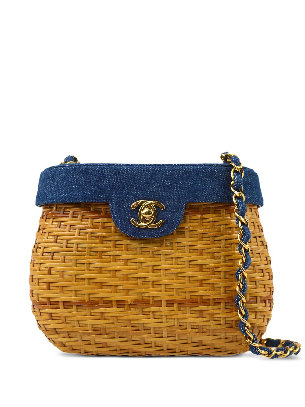 CHANEL Pre-Owned Basket 单肩包（1998年典藏款） - 中性色