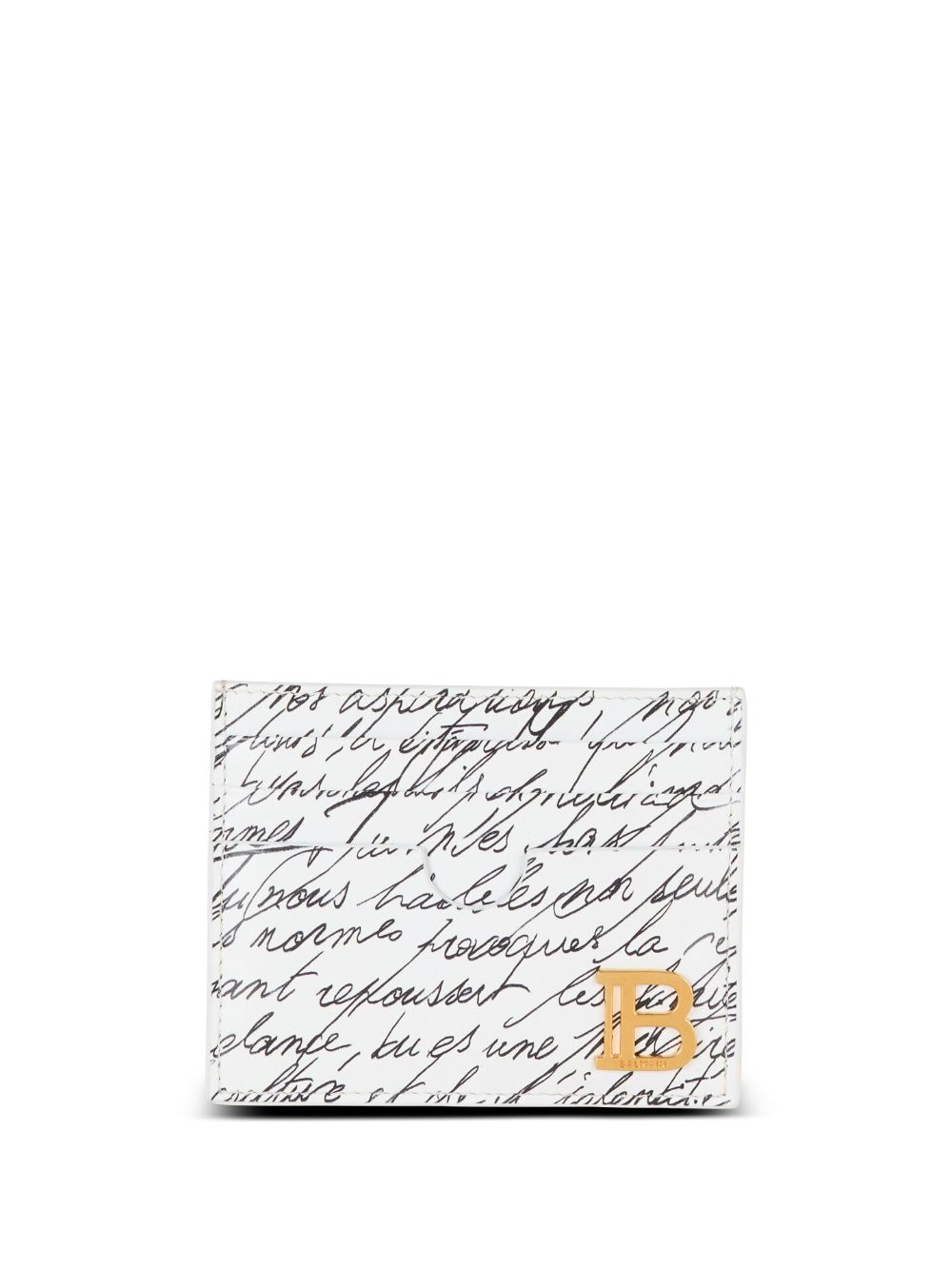 Balmain B-Buzz Love Letter 卡夹 - 白色