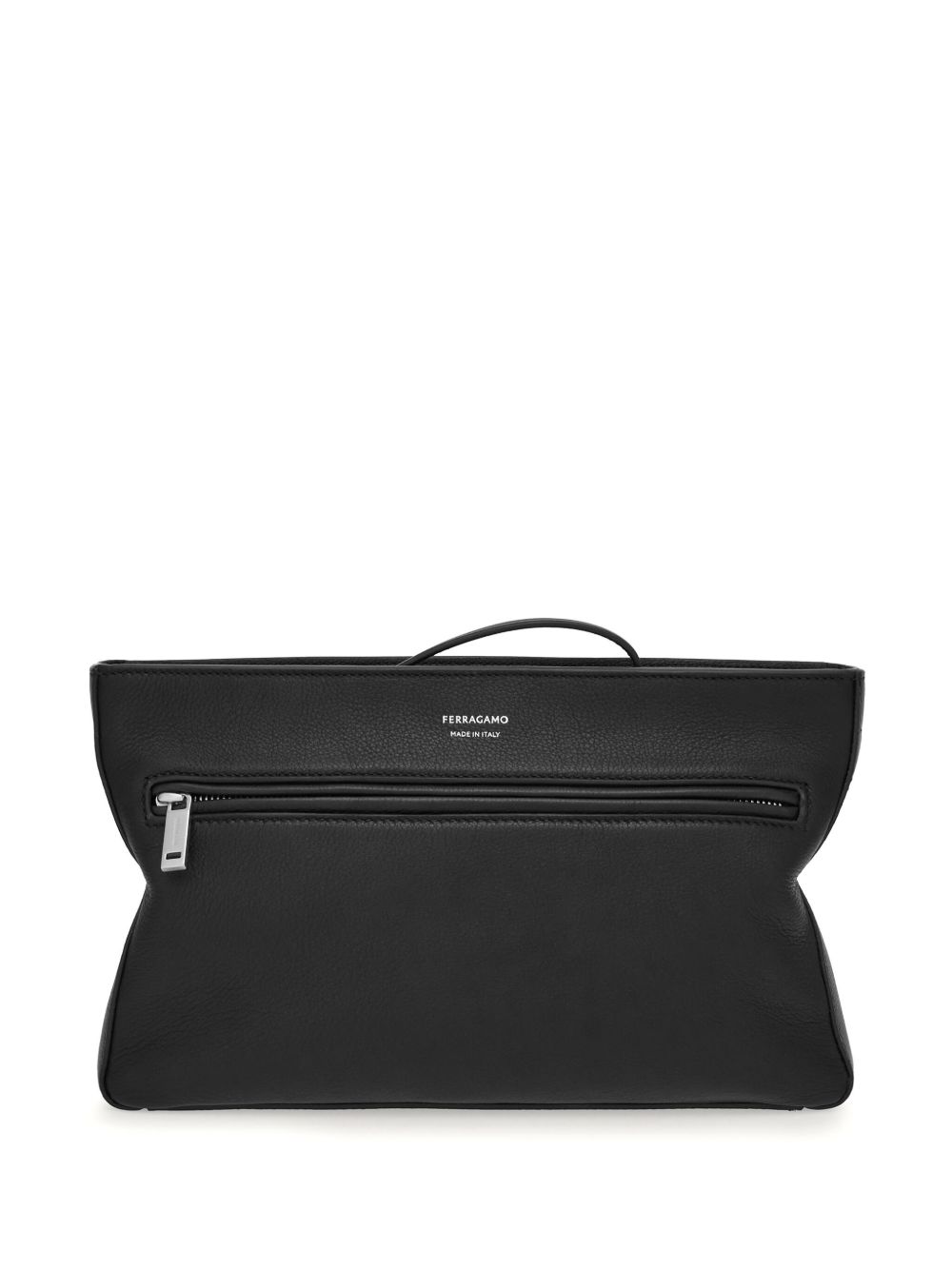 Ferragamo 皮质斜挎包 - 黑色