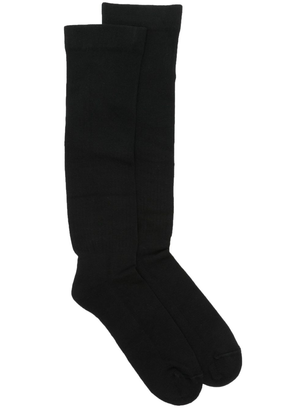 Rick Owens DRKSHDW Porterville 及膝针织袜 - 黑色