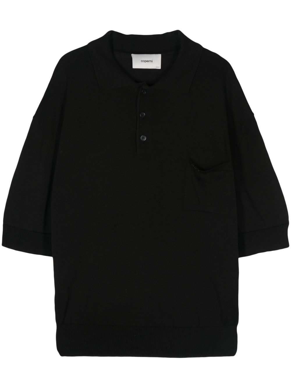 Coperni logo标牌polo衫 - 黑色