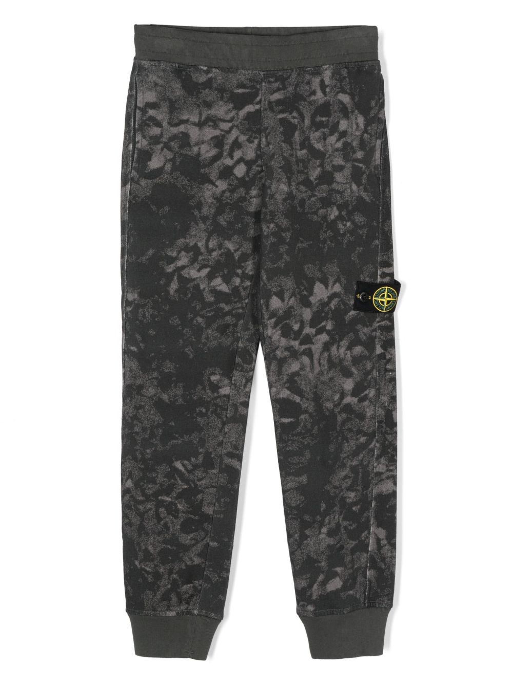 Stone Island Junior 罗盘徽章运动裤 - 黑色
