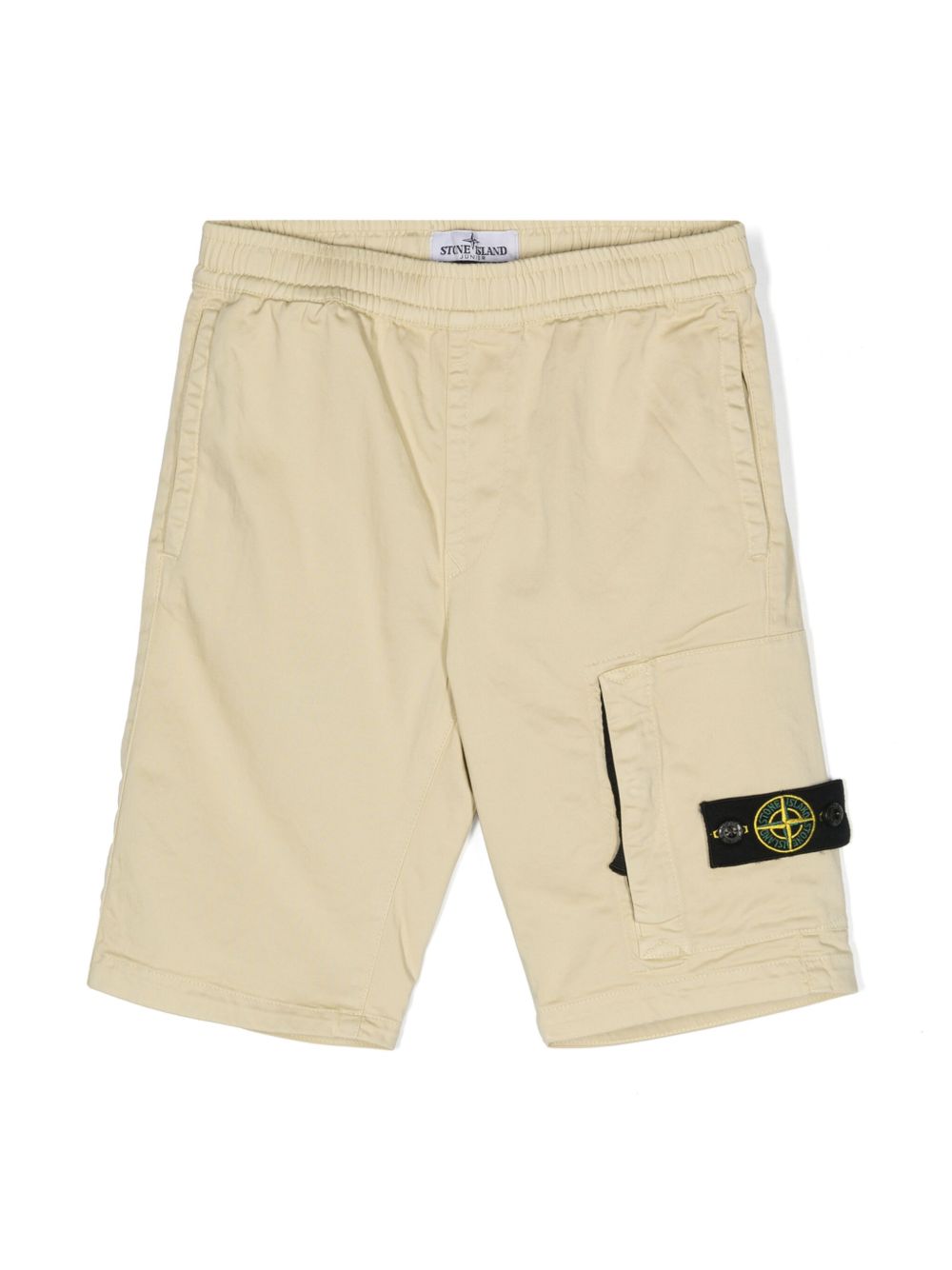 Stone Island Junior Compass 图案百慕大短裤 - 中性色