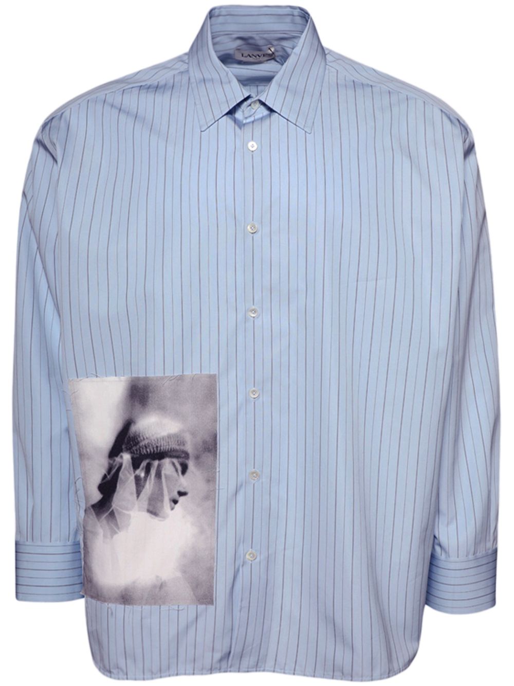 Lanvin Ample Imprimé Archives 衬衫 - 蓝色