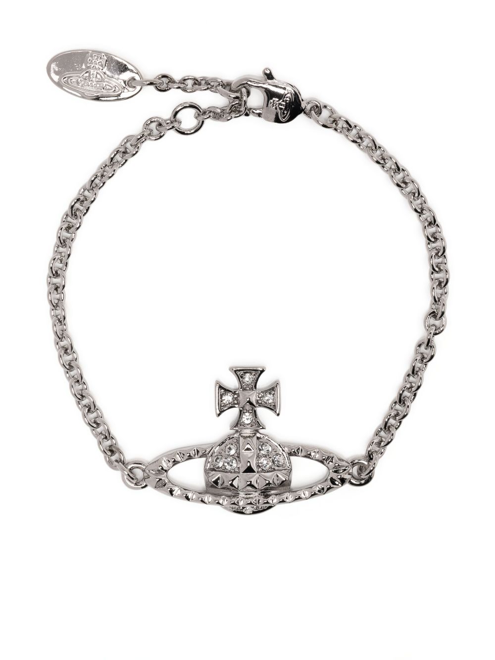 Vivienne Westwood Mayfair 土星标牌手链 - 银色