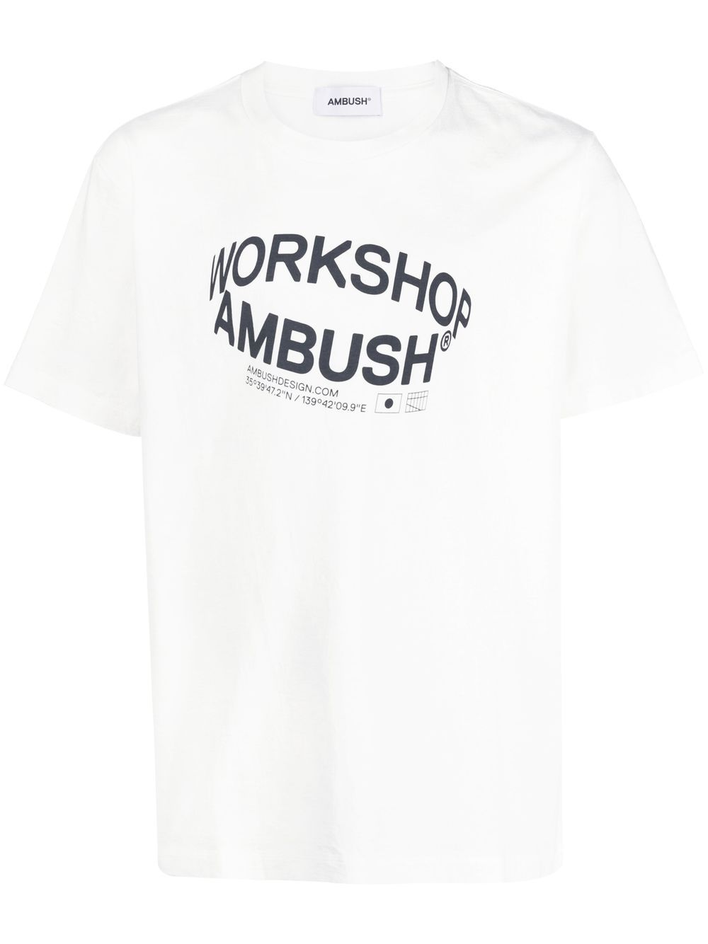 AMBUSH Revolve logo印花T恤 - 白色