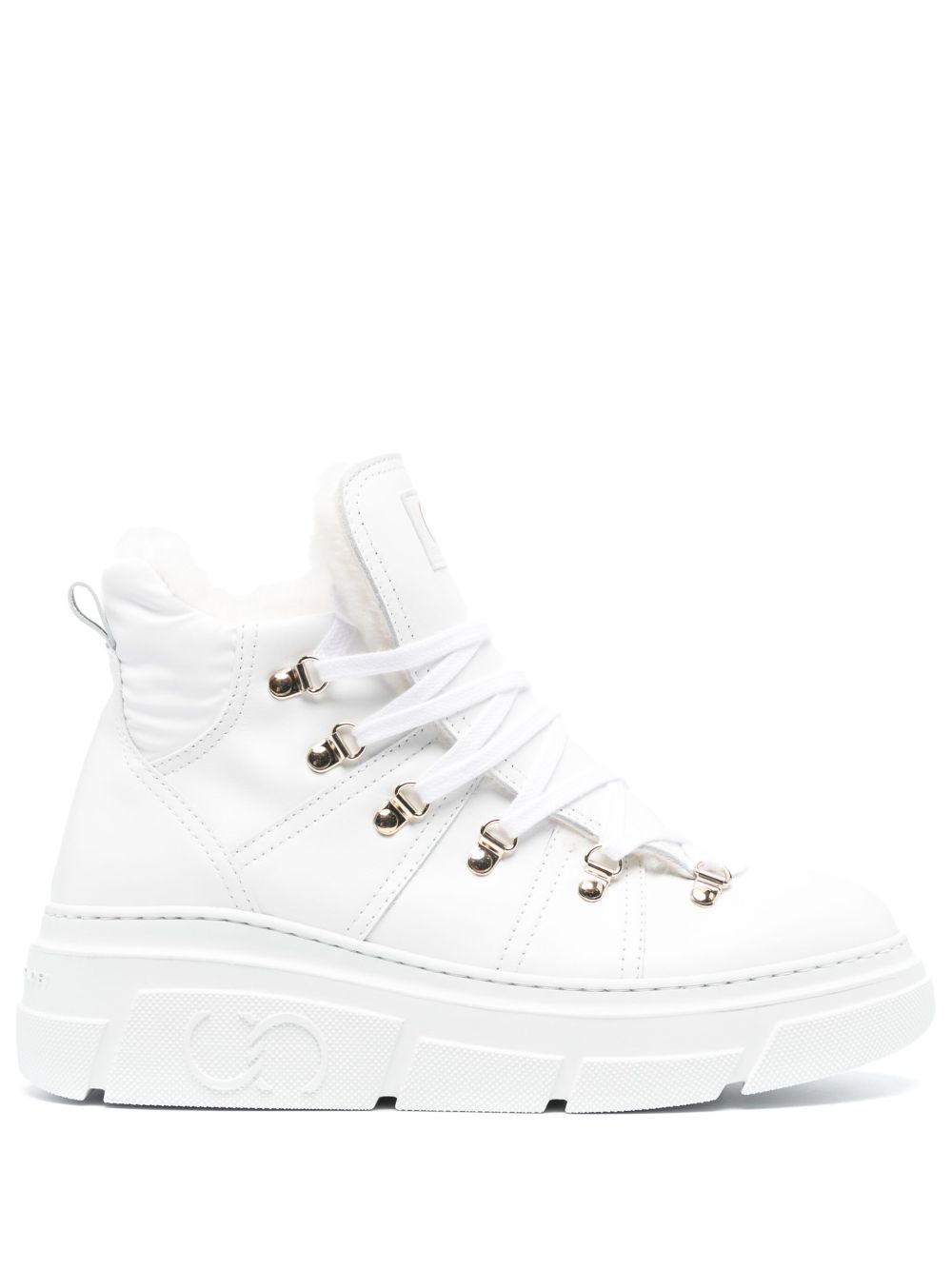 Casadei Galaxy 皮质短靴 - 白色